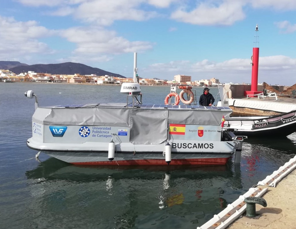 Mini Embarcación Dron Superficie Los Nietos (Foto CARM)