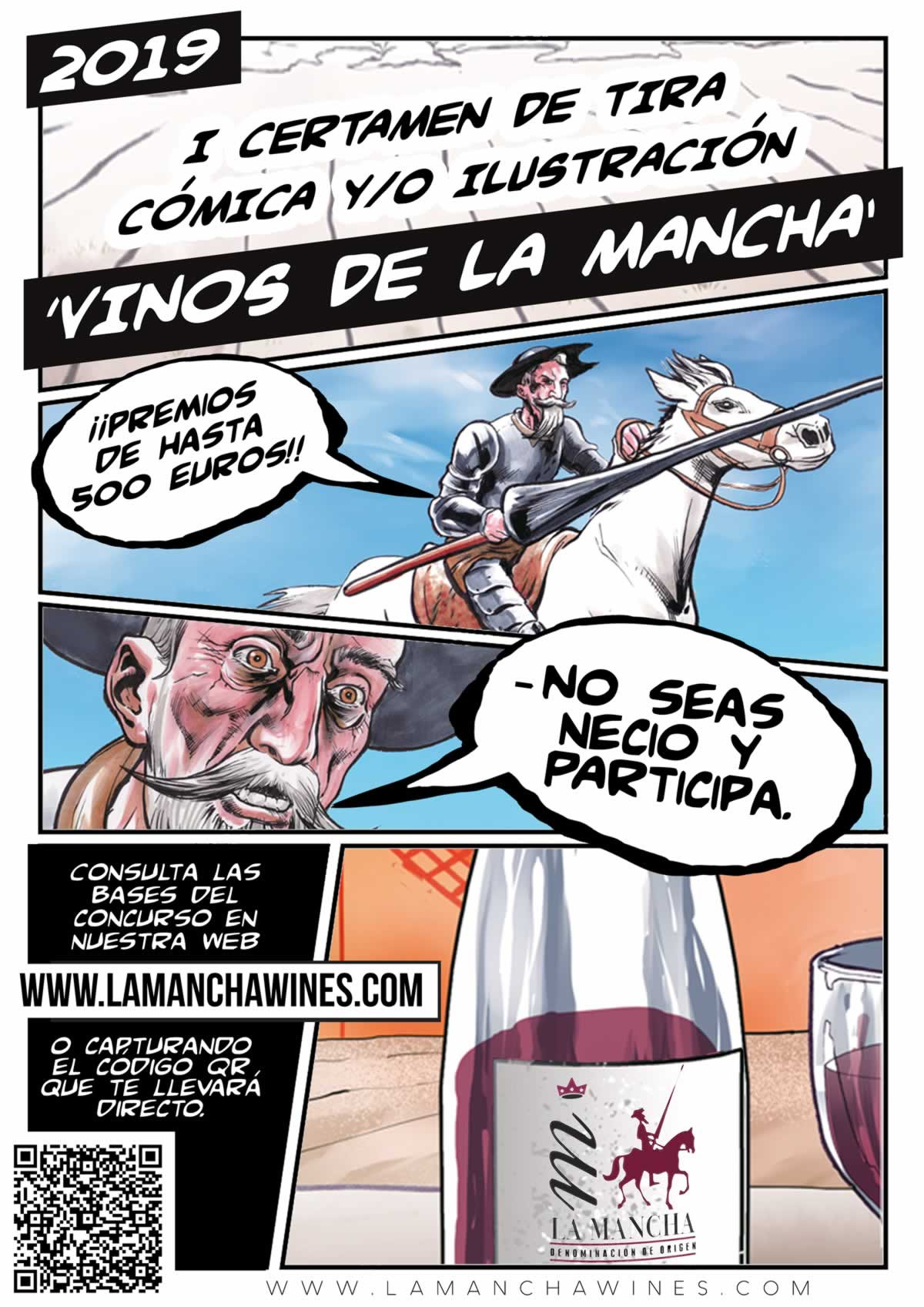 Cartel Cu00f3mic vinos DO La Mancha (foto DO La Mancha)