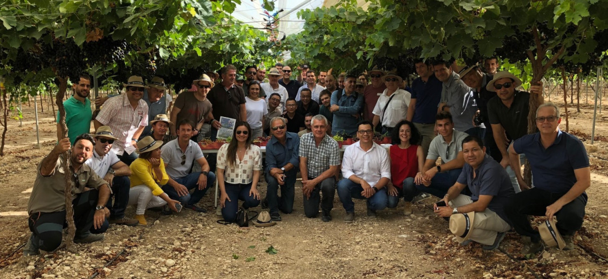 Gira técnica UVA de Mesa a ITUM Murcia con productores internacionales (Foto Symborg)
