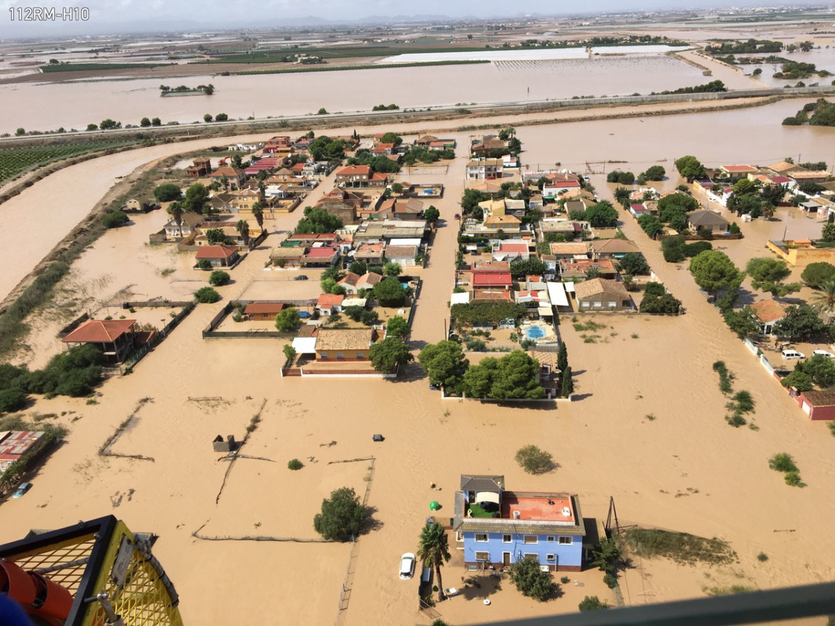Los Alcázares Inundación Gota fría sept 2019 (aérea 1) (Foto 112rm)