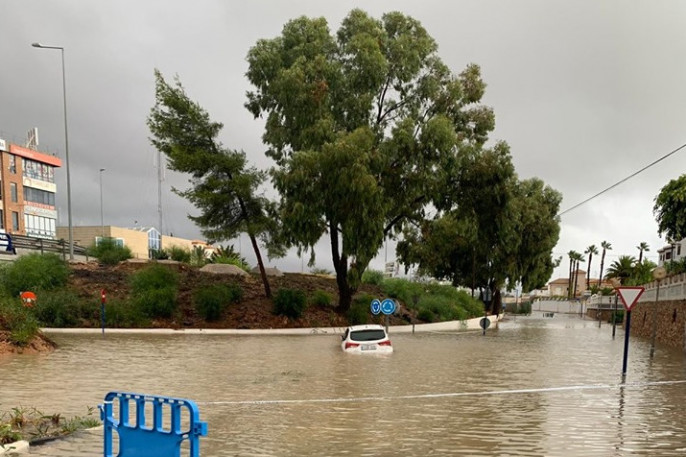 Inundaciones gota fría septiembre 2019 (Foto Policía Local Orihuela)