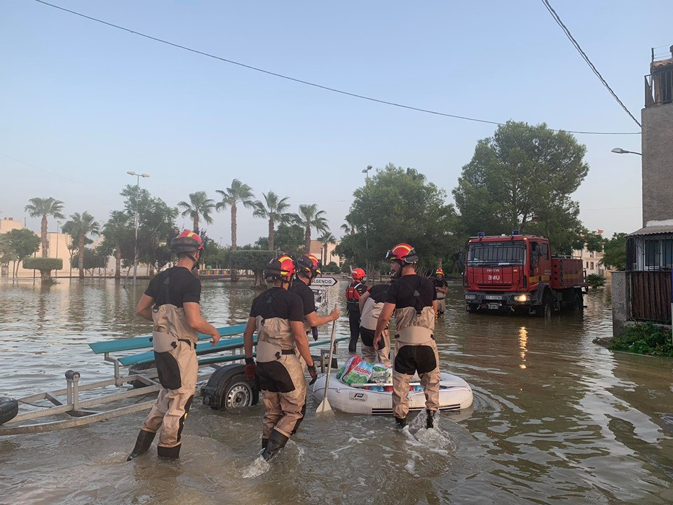 Inundaciu00f3n Gota Fru00eda sept 2019 (Foto Policu00eda Local Dolores Ayto FB)
