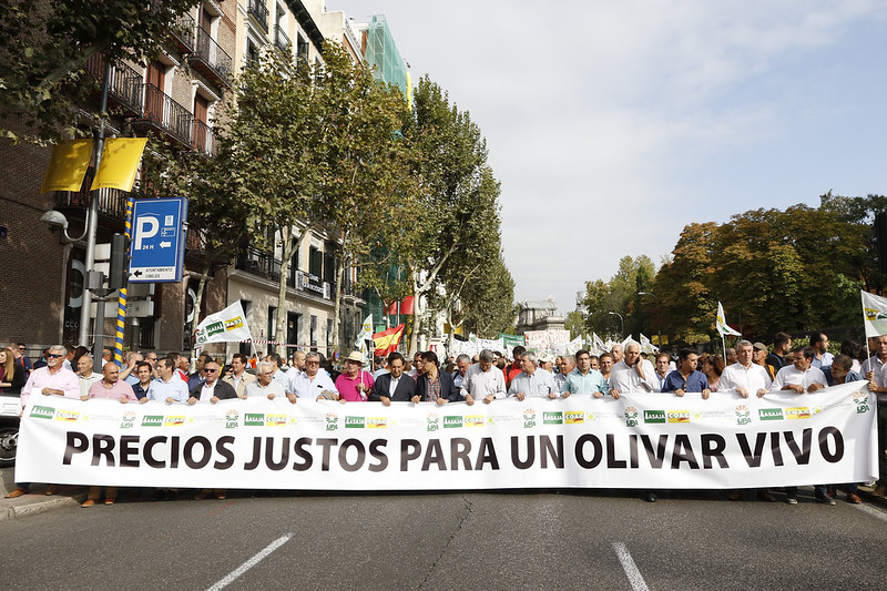 Manifestación olivar 2 Madrid oct 2019 (Foto Prensa UPA)