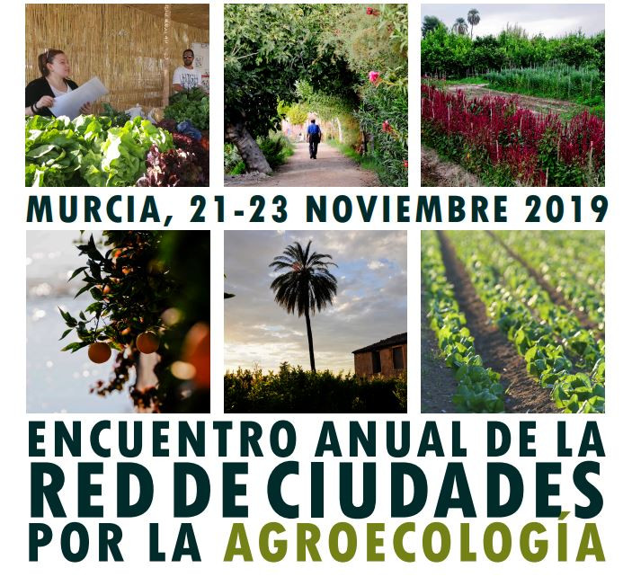 Cartel Encuentro Red Ciudades Agroecologu00eda