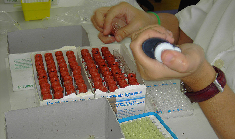 Investigadora trabajando en un laboratorio (Foto Junta de Andalucía)