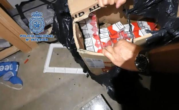 Tabaco contrabando (foto policia nacional)