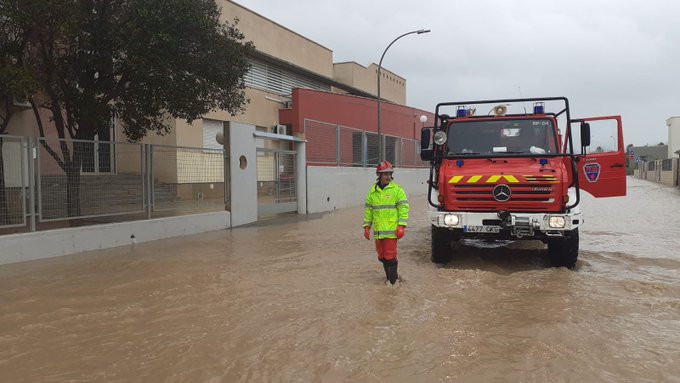 Bomberos inundación Los Alcázares (Foto CEIS T1T12rm)