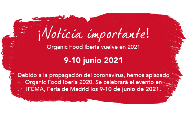 Aplazamiento s 2021 Organic Food Iberia