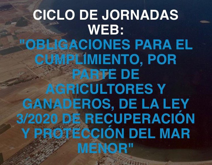 Jornadas online Mar Menor (Cartel CARM)
