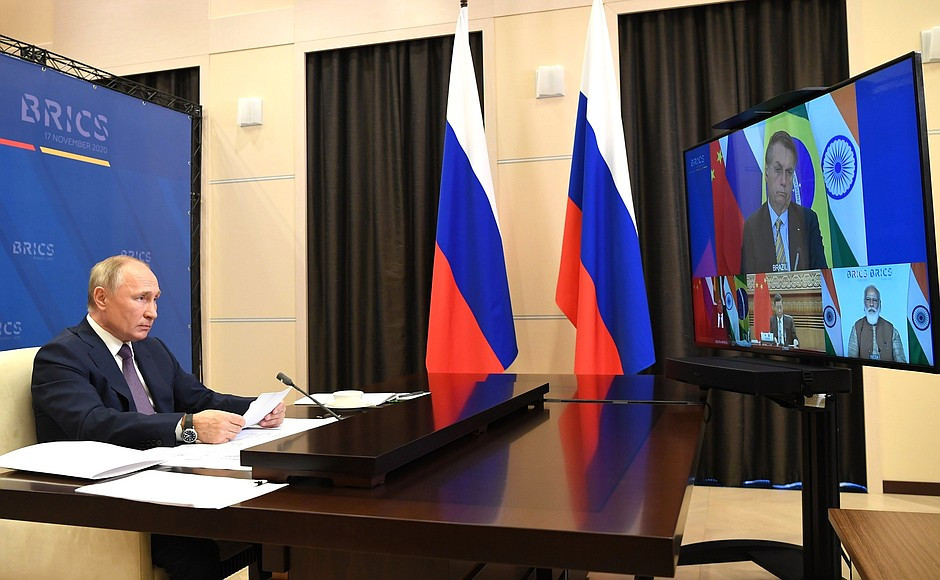 Putin videoconferencia BRICS (Foto President id Russia)