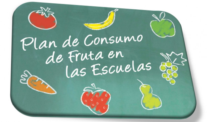 Cartel del Plan de Consumo de Fruta en las Escuelas (Fuente Junta de Andalucía)