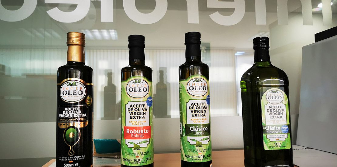 Aceite de oliva botellas (Foto Interóleo)