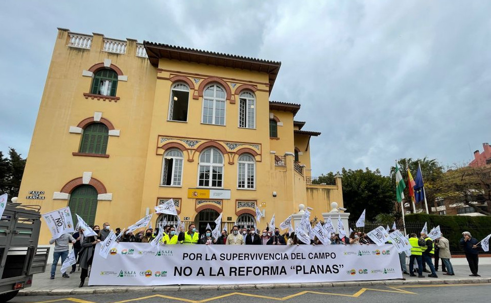 Protesta contra la PAC en Málaga 1 (Foto Asaja Málaga)