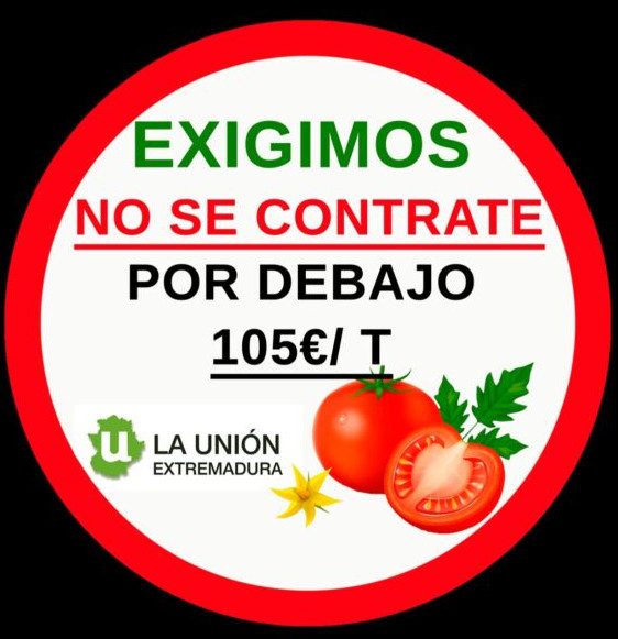Imagen Contratación Tomate Industria (Foto La Unión Extremadura)
