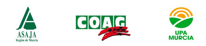 Logos Asaja, COAG y UPA Regiu00f3n de Murcia