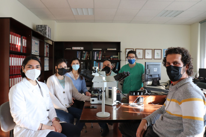 Nvestigadores del grupo de Anatomía Patológica Animal (Foto UCO)