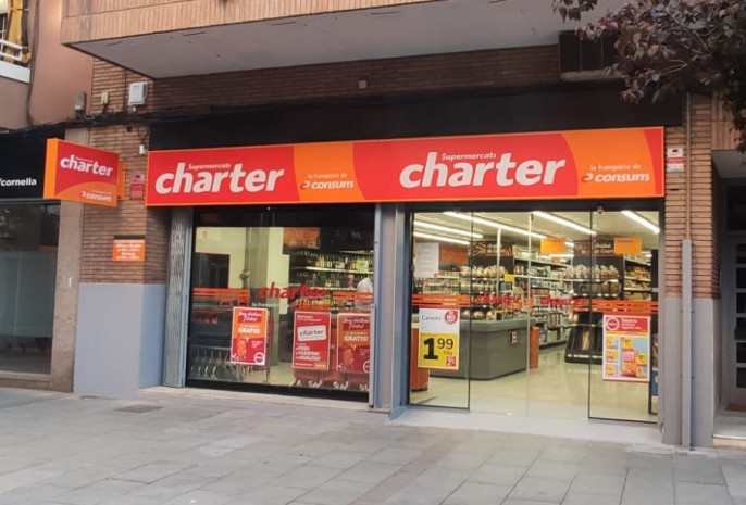 Fachada supermercado Charter Cornellà de Llobregat (Foto Consum)