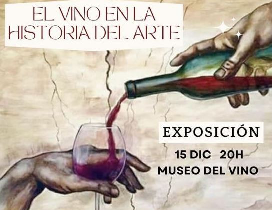Cartel El Vino en la Historia del Arte (Foto Ayto Jumilla)