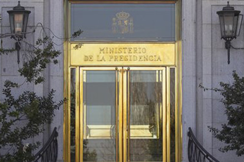 Puerta Ministerio de la Presidencia (Foto Pool Moncloa Atchivo)