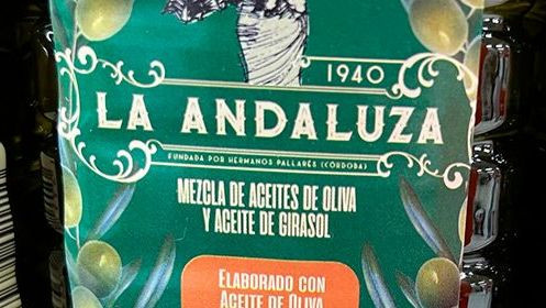 Aceite mezcla oliva y girasol La Andaluza (Foto UPA web)