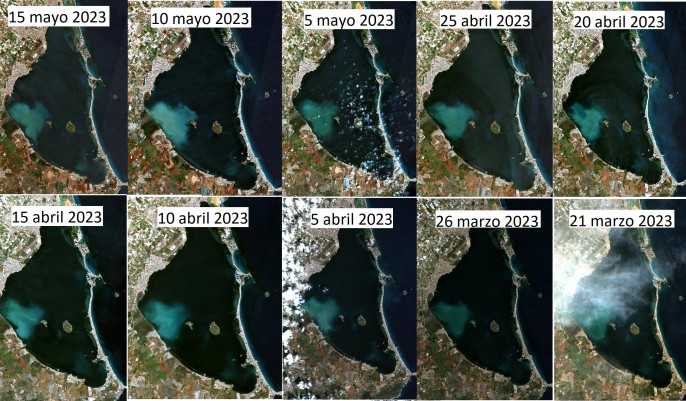 Seguimiento BELICH mancha blanca Mar Menor mayo 2023 (Foto IEO)