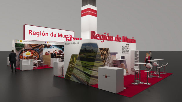 Maqueta Stand de la Región de Murcia Salón Gourmet 2024 (Foto CARM)