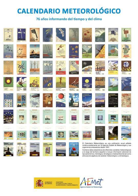 Cartel Calendario Meteorolu00f3gico (Imagen Aemet)