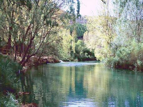 Río Júcar a su paso por Alcalá del Júcar (Foto CHJ)