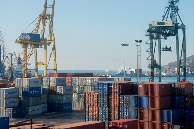 Contenedores Exportación Importación (Foto Puerto de Cartagena APC)