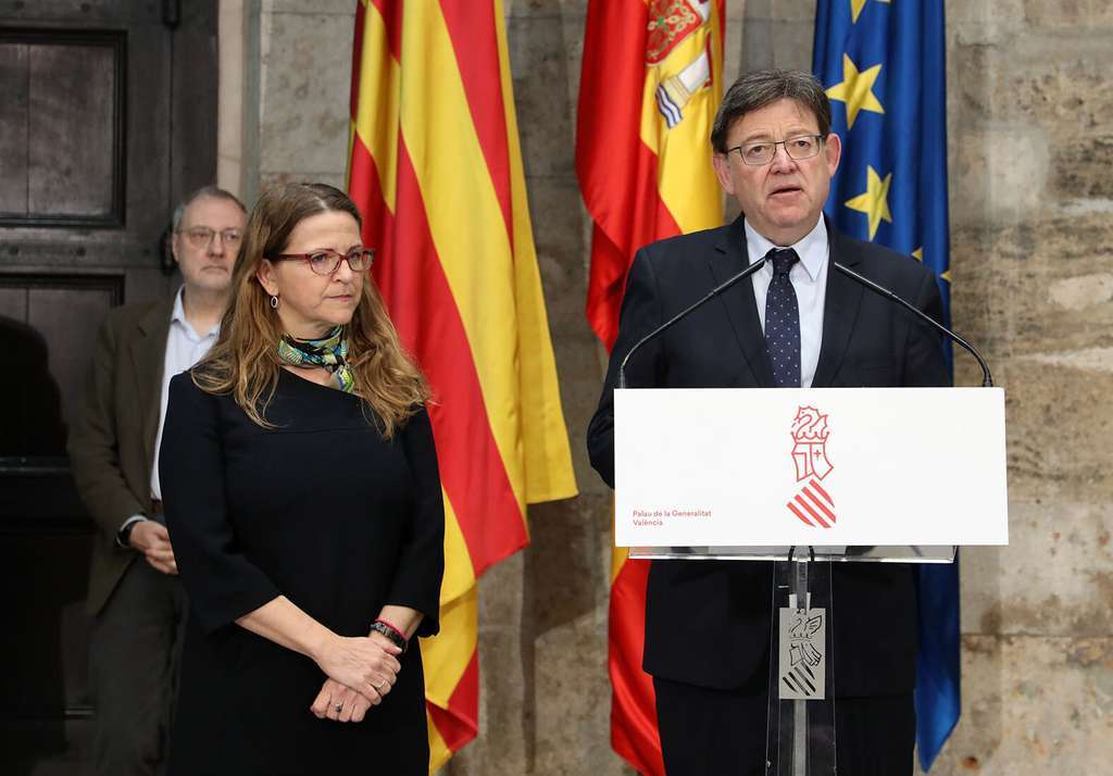 Puig y Oltra comparecencia trasvase (Foto Generalitat Valenciana)