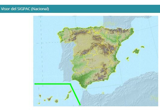 Visor Sigpac Nacional (Imagen FEGA MAPA)
