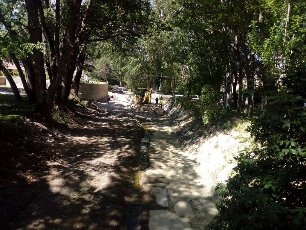 Trabajos CHS en la Vereda de Jali y la rambla de Chirivel (Foto CHS)