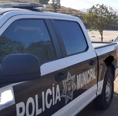 Coche Policu00eda Municipal Tijuana (Foto SSPM Mu00e9xico)