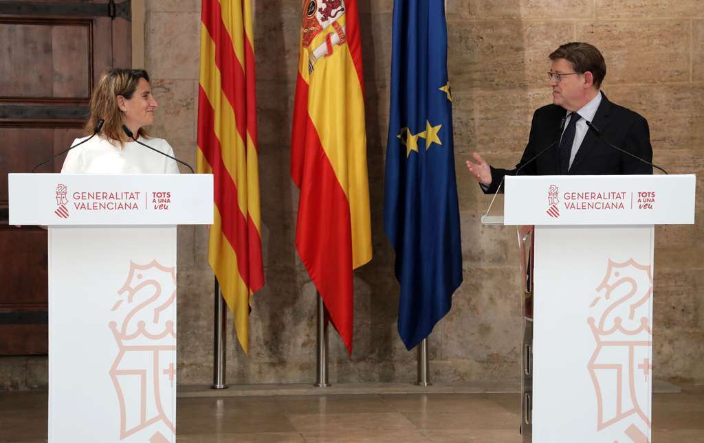Teresa Ribera y Ximo Puig (Foto Generalitat valenciana)