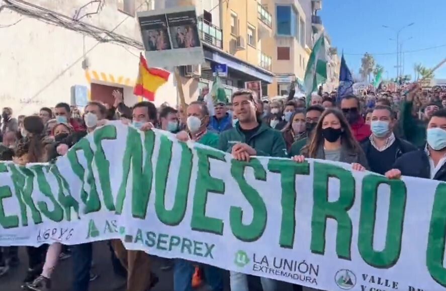Protesta Precios Campo Dic2021 (Foto Asaja ExtremaduraTT)