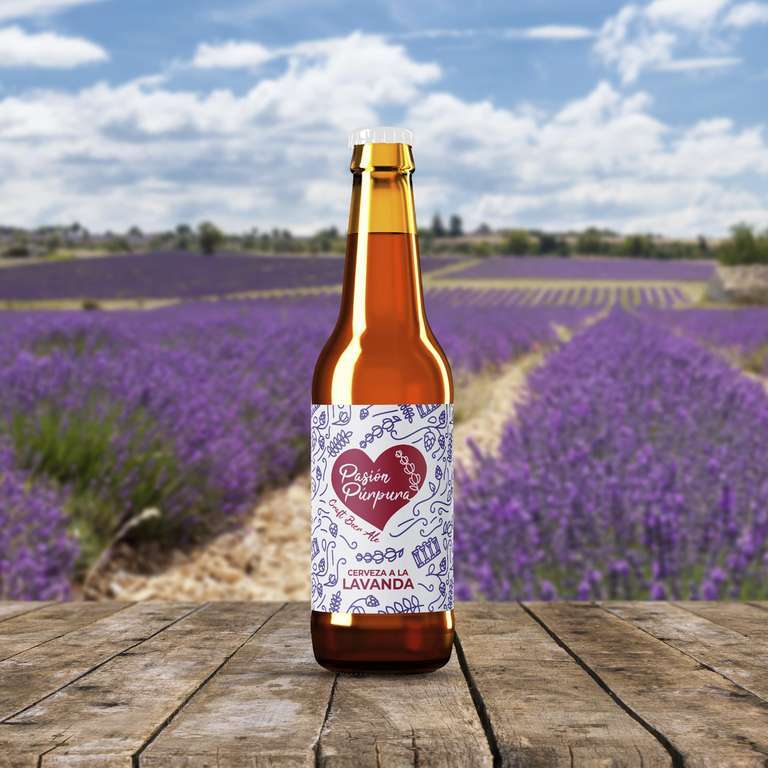 Cerveza lavanda Pasiu00f3n Pu00farpura (Foto Escym)
