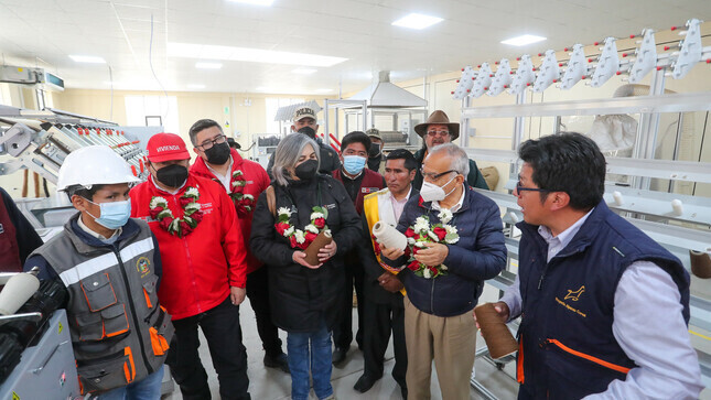 Inauguraciu00f3n planta alpaca 2 (Foto PCM Gobierno Peru00fa)