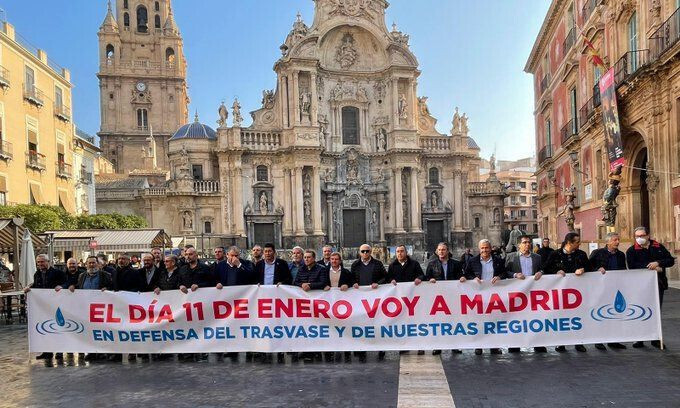 Pancarta anunciando protesta Madrid enero 2023 Plz Belluga (Foto Scrats TT RRSS)