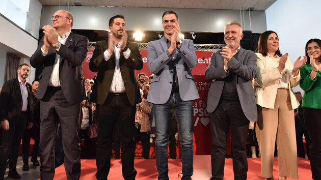 Pedro Su00e1nchez acto La Palma Canarias (Foto PSOE)