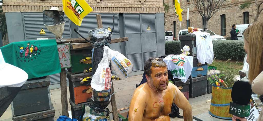 Protesta apicultores Valencia (Foto COAG)