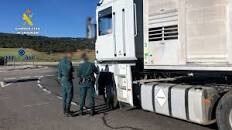 OP Purgato inspecciu00f3n camiu00f3n transporte animales (Foto Guardia Civil)