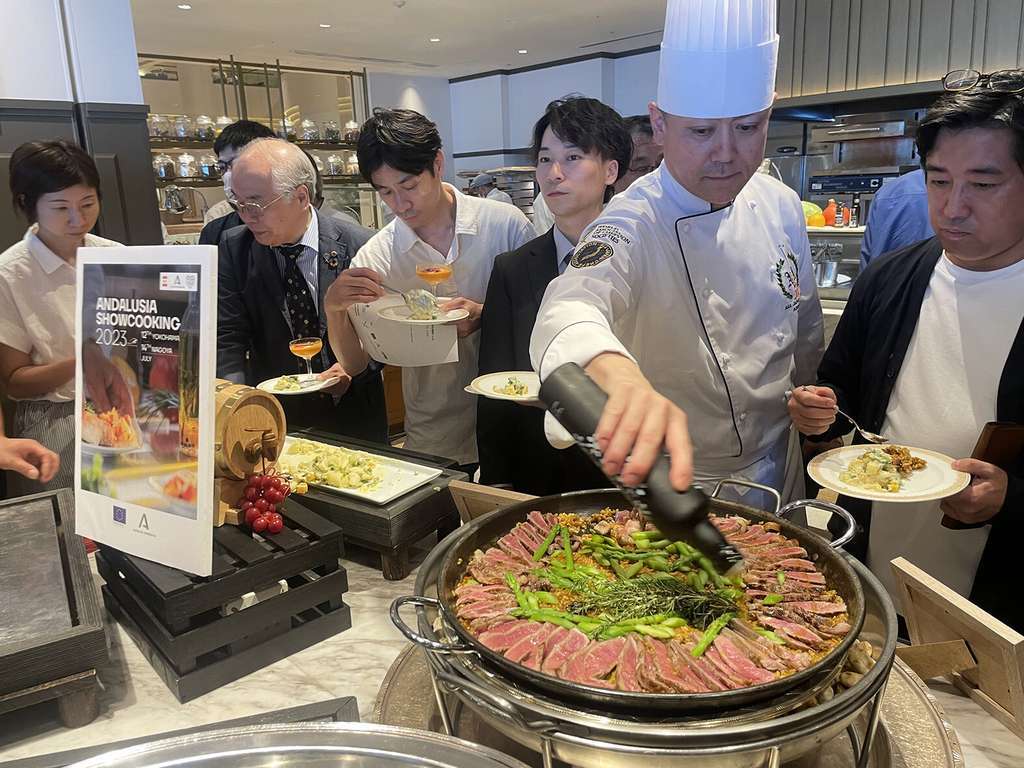 DEGUSTACION YOKOHAMA Japón (Foto Andalucía Trade)