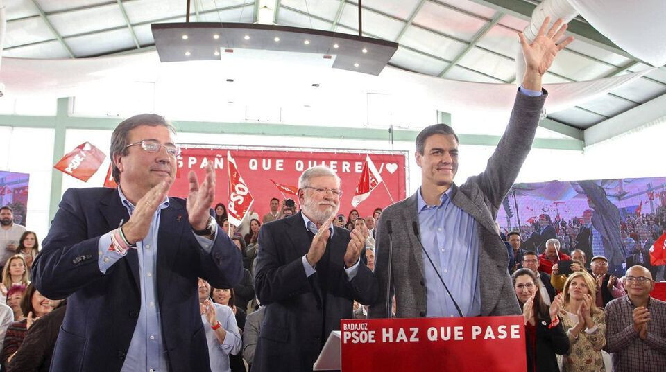 Pedro Su00e1nchez en Extremadura (Foto PSOE)