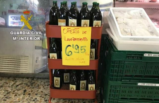 OP Aceite de oliva fraudulento Pontevedra (Foto Guardia Civil)