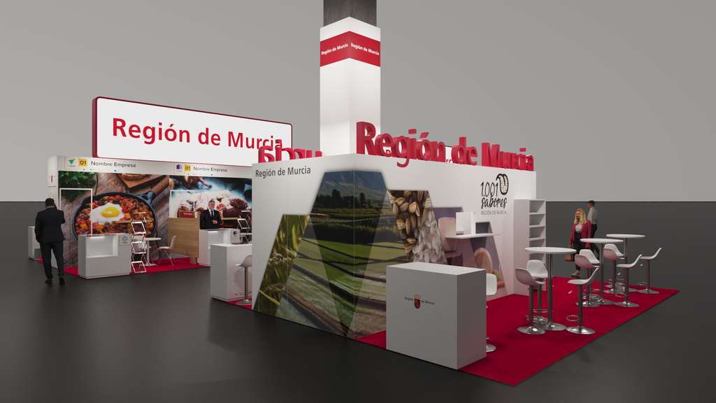 Maqueta Stand de la Región de Murcia Salón Gourmet 2024 (Foto CARM)