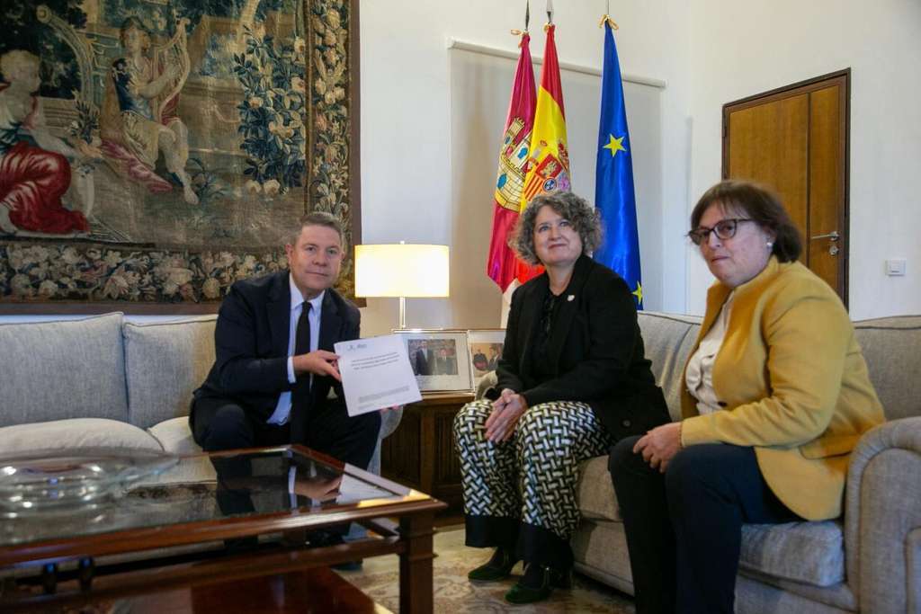 Page y consejeras alegaciones reglas explotaciu00f3n trasvase (Foto Gobierno CLM)