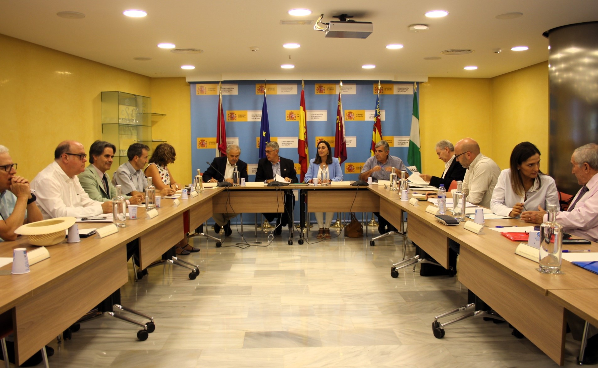 Reunión de la Comisión Permanente de la Sequía de la Confederación Hidrográfica del Segura (Foto CHS)