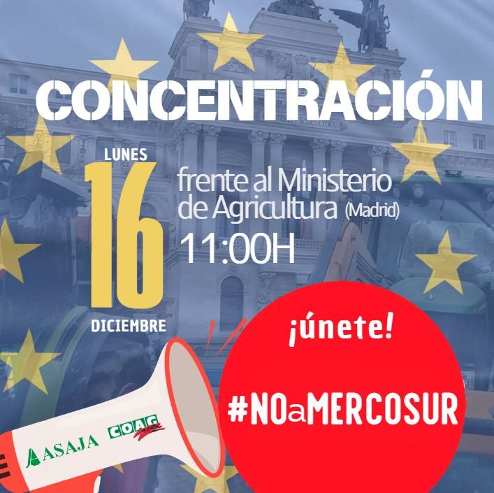 Cartel protesta Asaja COAG ante el MAPA 16_12_2024