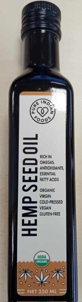 Aceite de semillas de cáñamo con DTH (Foto Aesan en X)