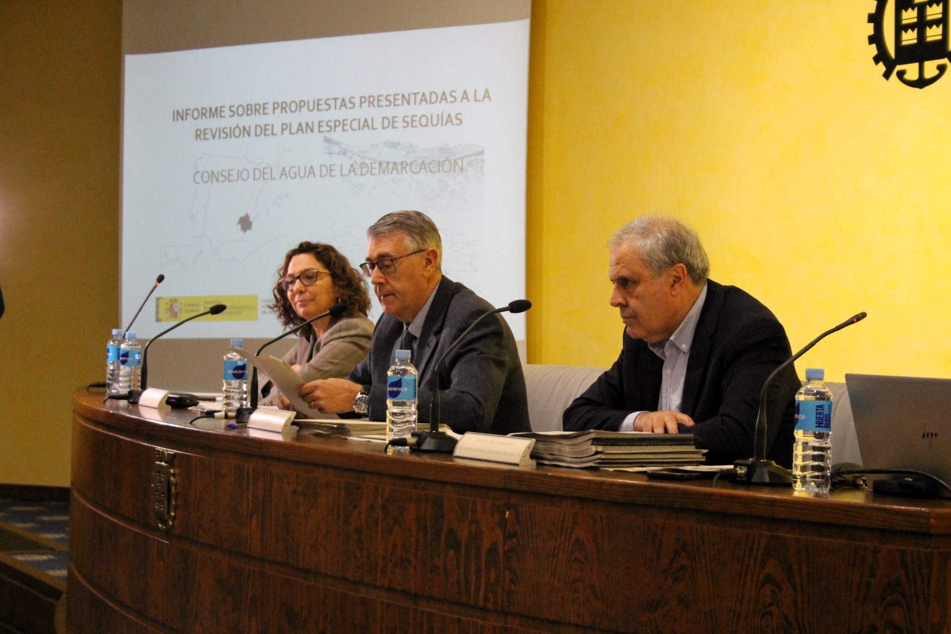 Urrea preside la reunión del Consejo del Agua (Foto CHS)